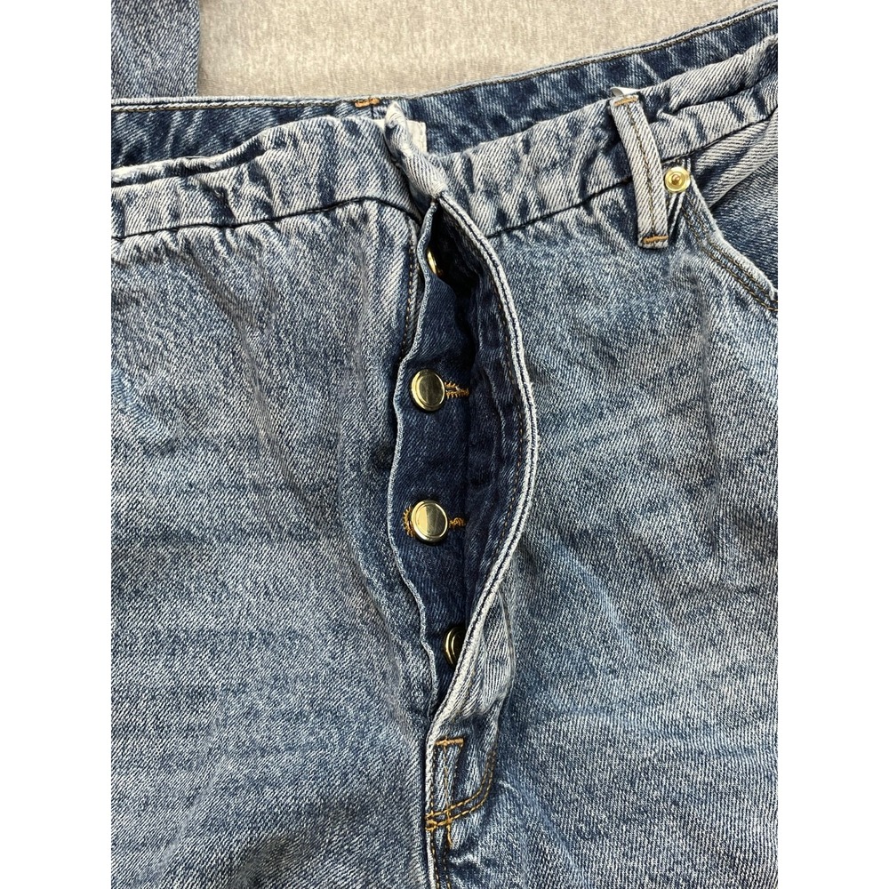 Good American Jeans Womens 20 Blue 100% Cotton Button Fly Good Boy High-Rise - Picture 5 of 7